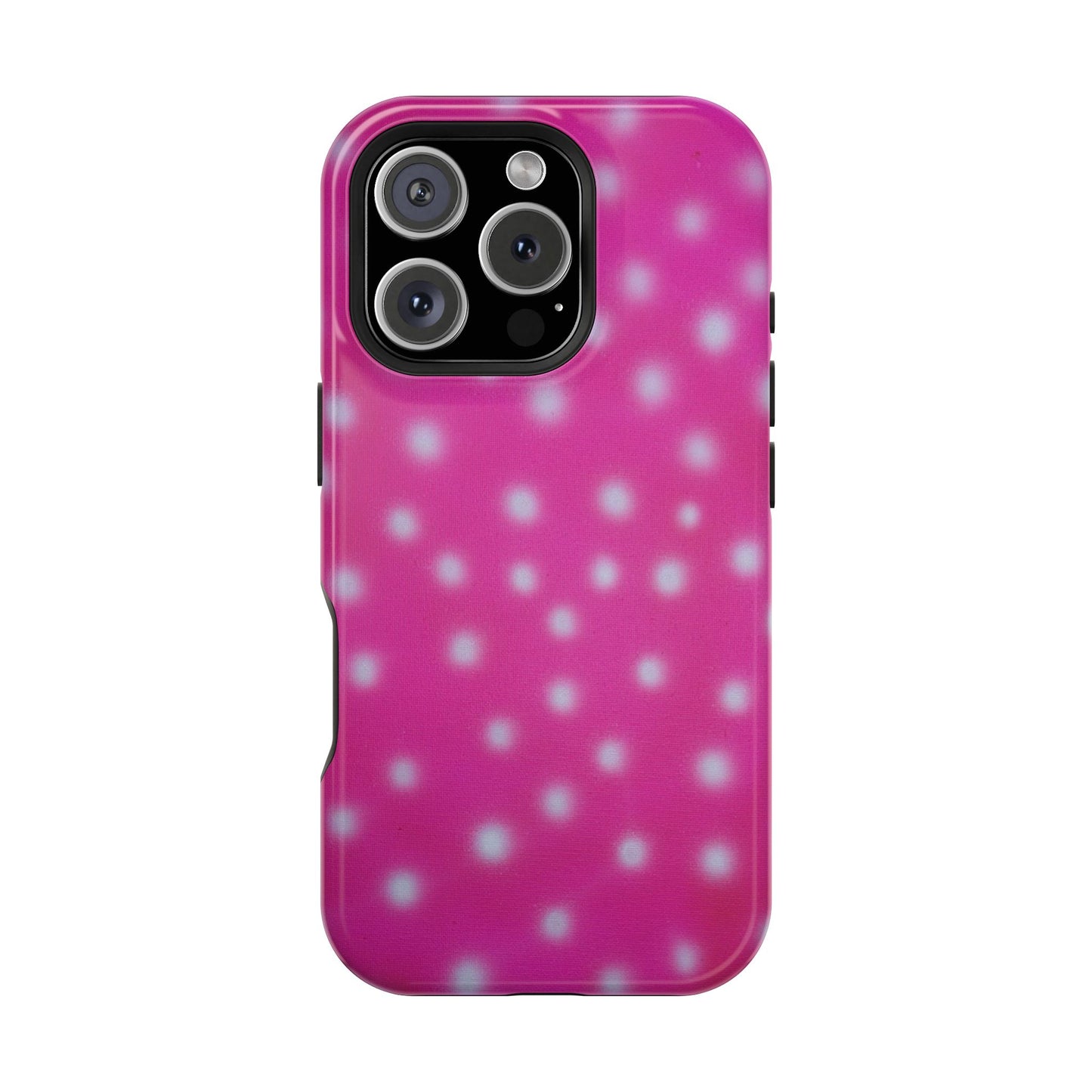 MagSafe "bubblegum polka dot" airbrush iPhone case