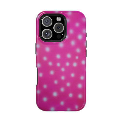 MagSafe "bubblegum polka dot" airbrush iPhone case