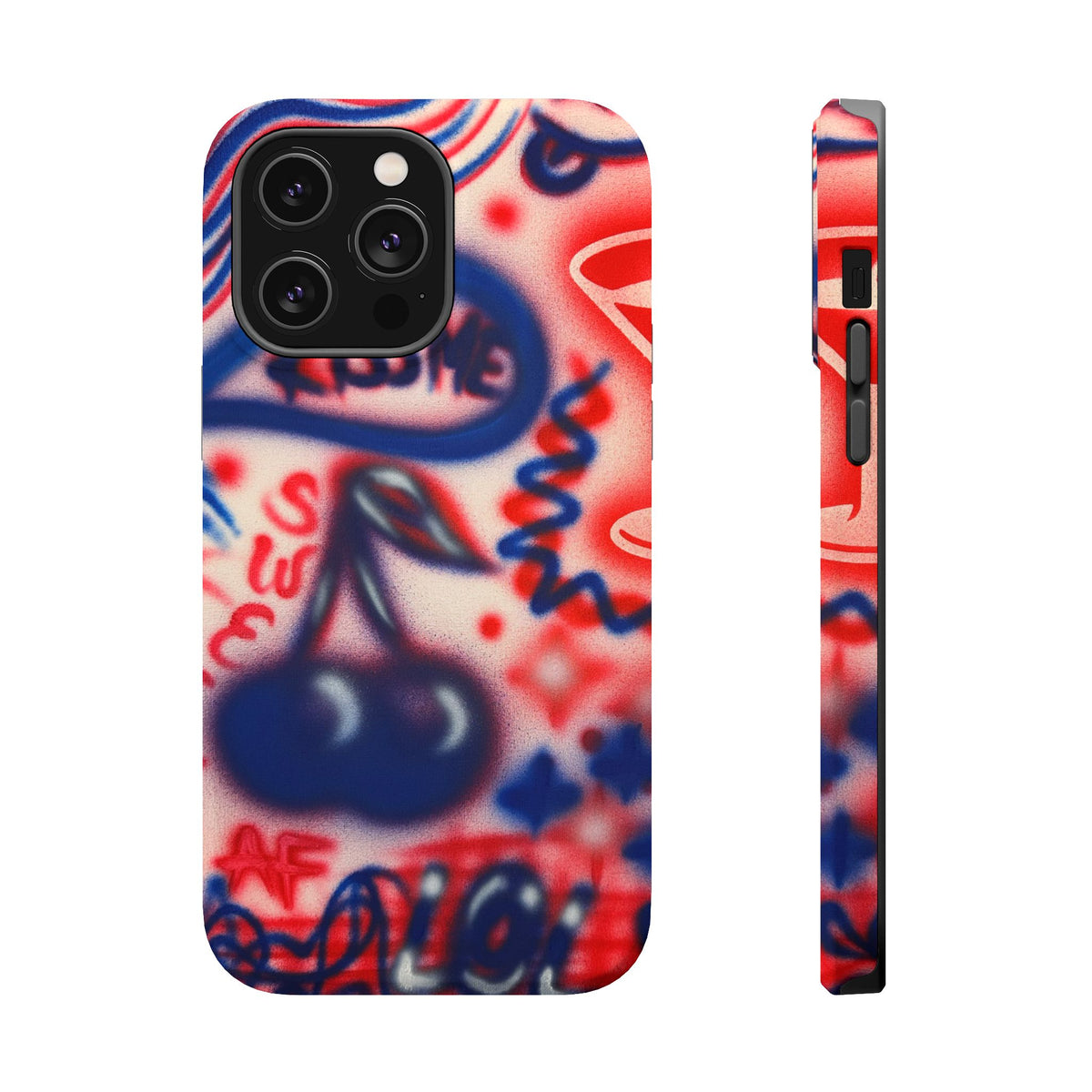 MagSafe „Kiss me“ Airbrush iPhone-Hülle