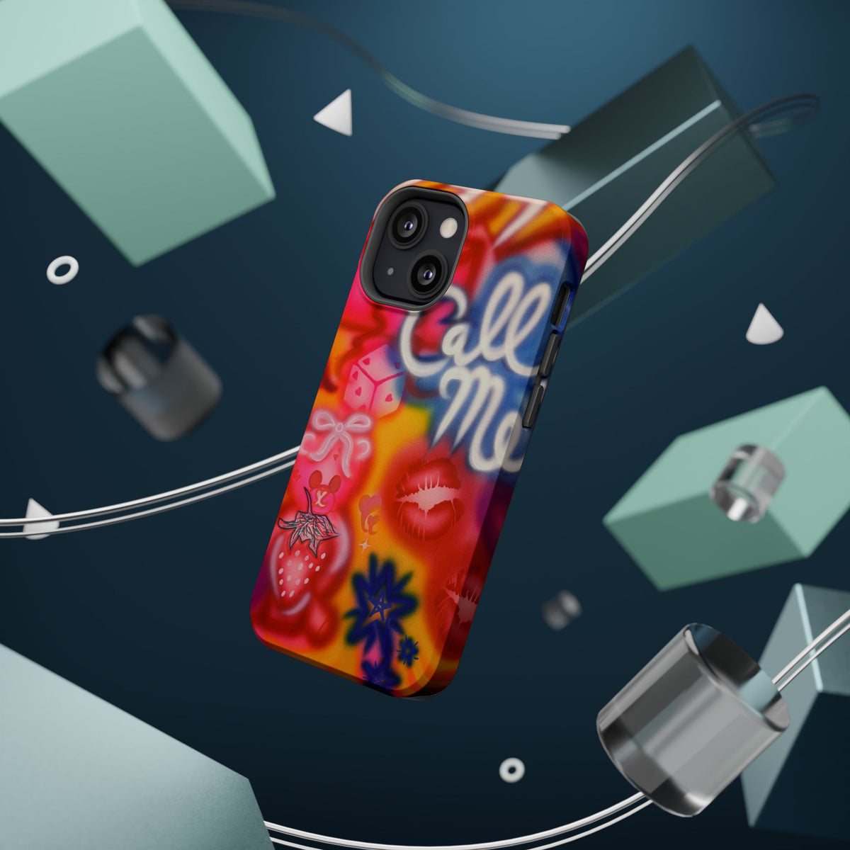 MagSafe "CALL ME!" airbrush iPhone case