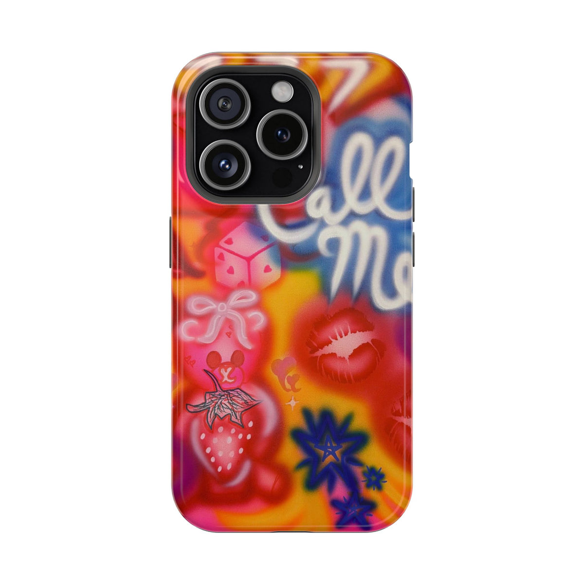 MagSafe "CALL ME!" airbrush iPhone case