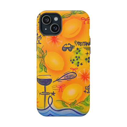 MagSafe Airbrush iPhone Hülle „citrus coastline“