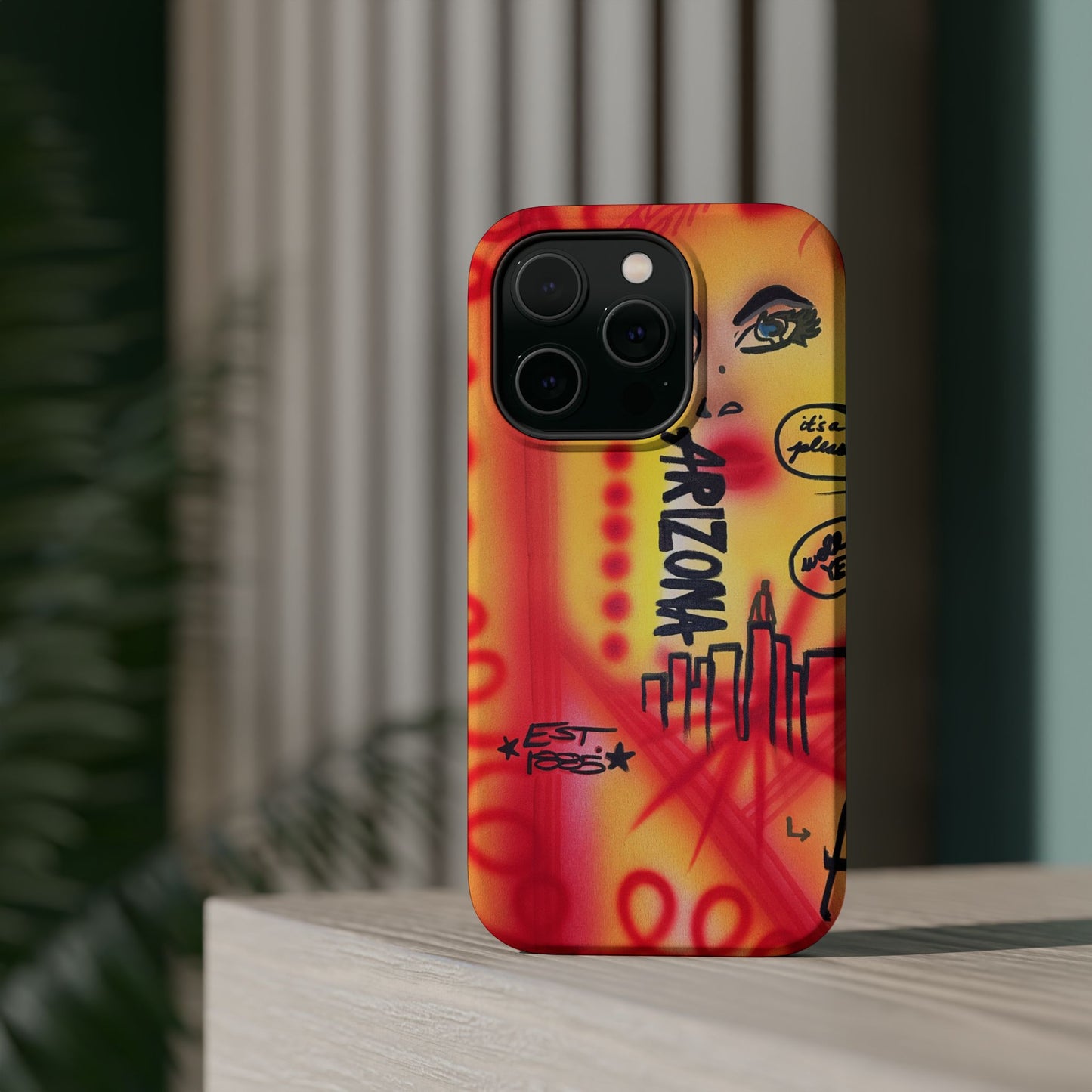 MagSafe "tempe, az" airbrush iPhone case