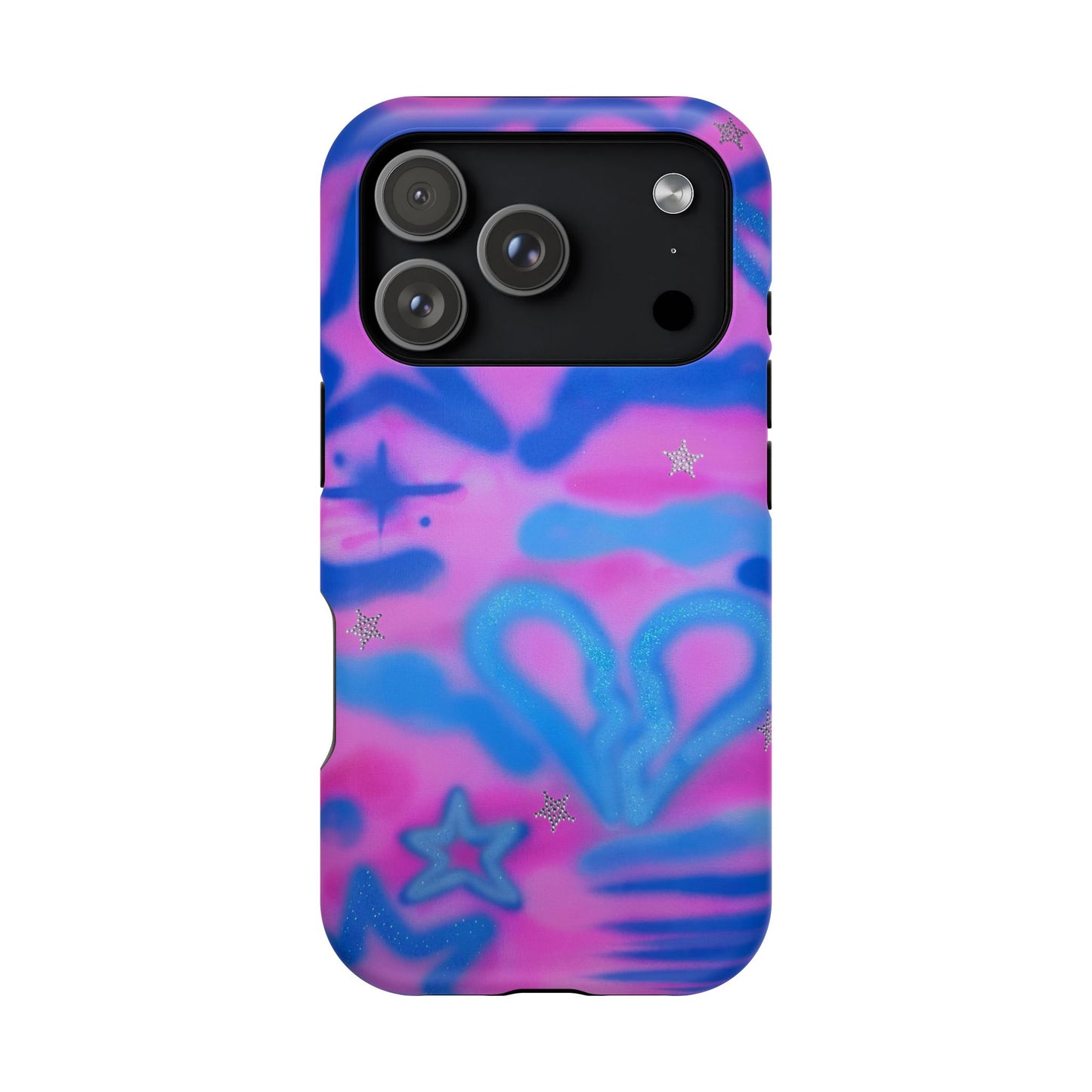 MagSafe "blue camo" airbrush iPhone case