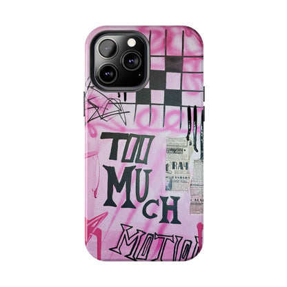 "too much motion" airbrush iPhone case