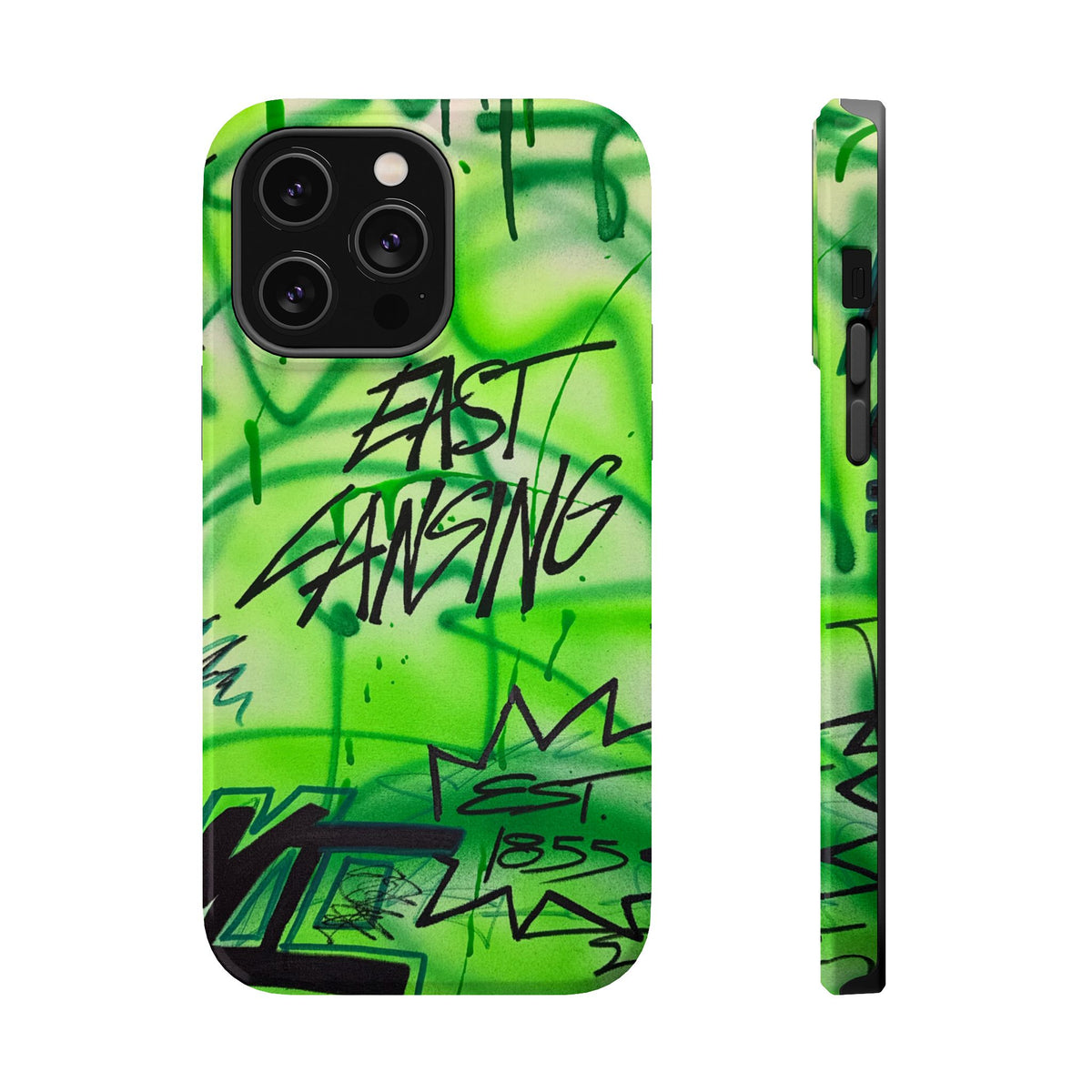 MagSafe "east lansing, mi" airbrush iPhone case