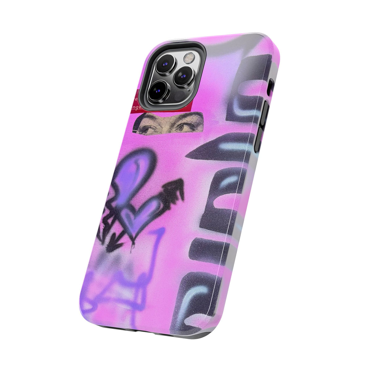 "Lila Prinzessin" Airbrush iPhone Hülle