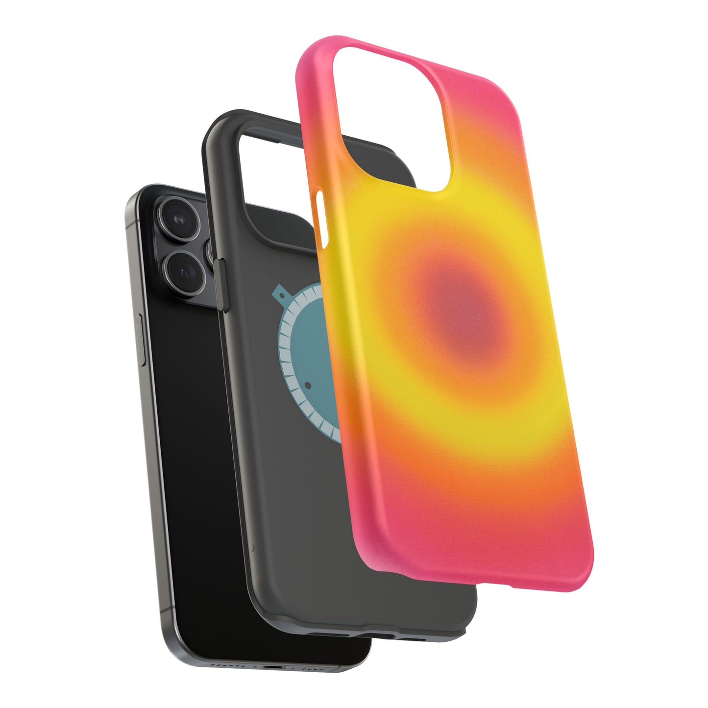 MagSafe "Pink Lemonade Aura" Airbrush iPhone Case