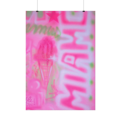 "sunset sorbet" airbrush rolled print