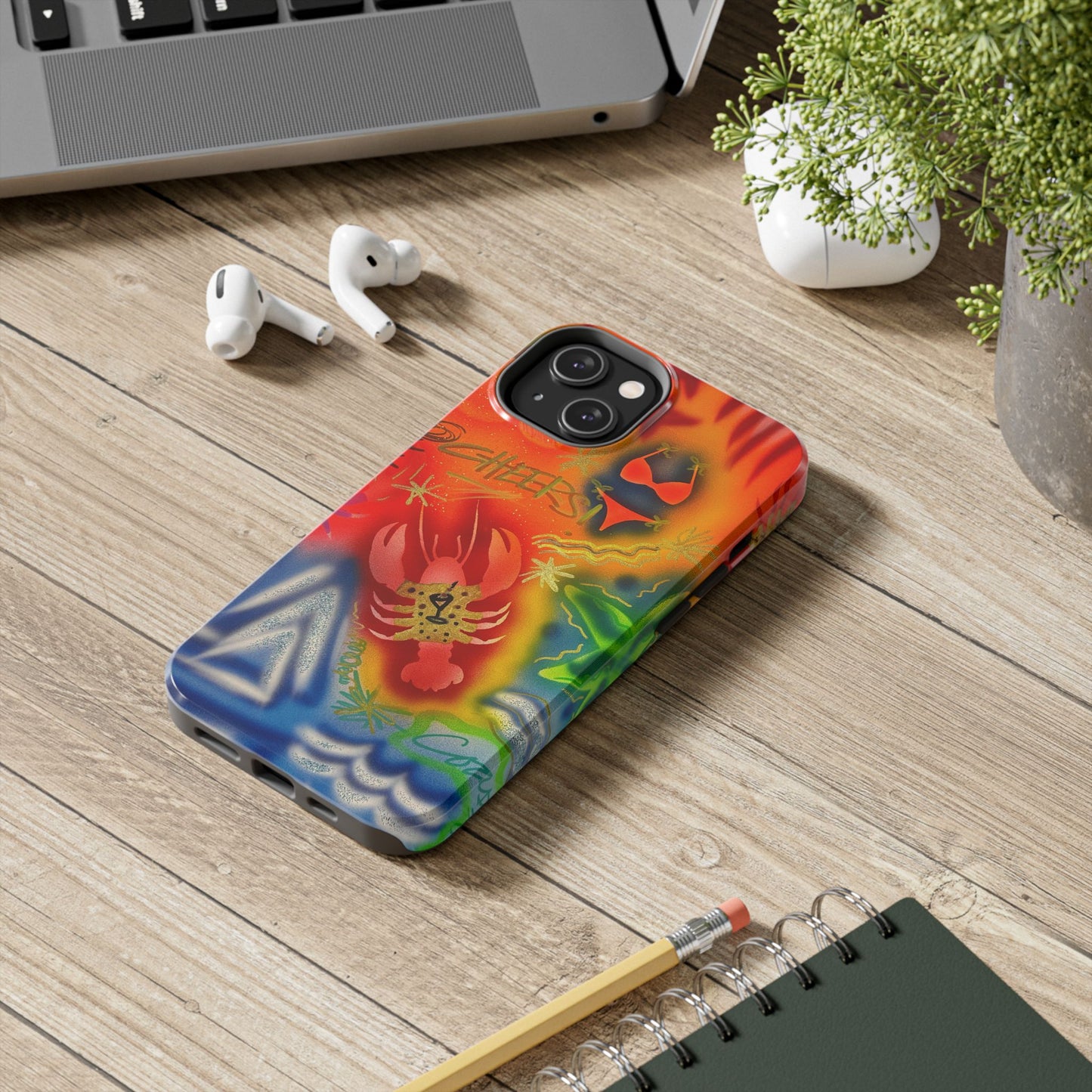 "tipsy lobster" airbrush iPhone case