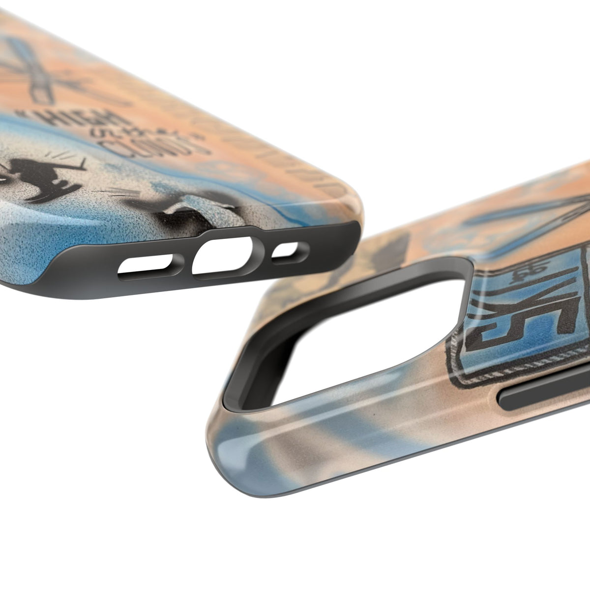MagSafe „high in the clouds“ Airbrush iPhone Hülle