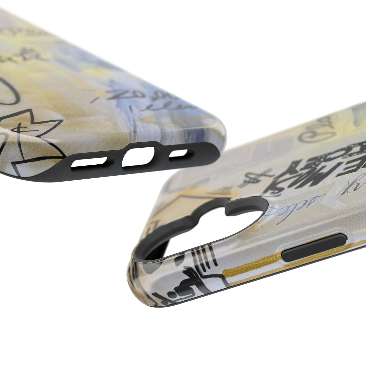 MagSafe "golden glacier" airbrush iPhone case
