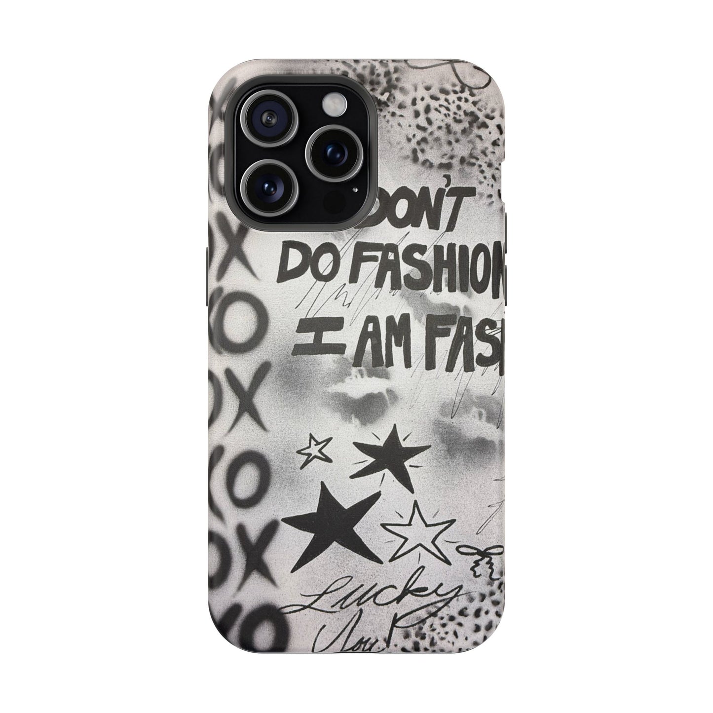 MagSafe "i am fashion" airbrush iPhone case