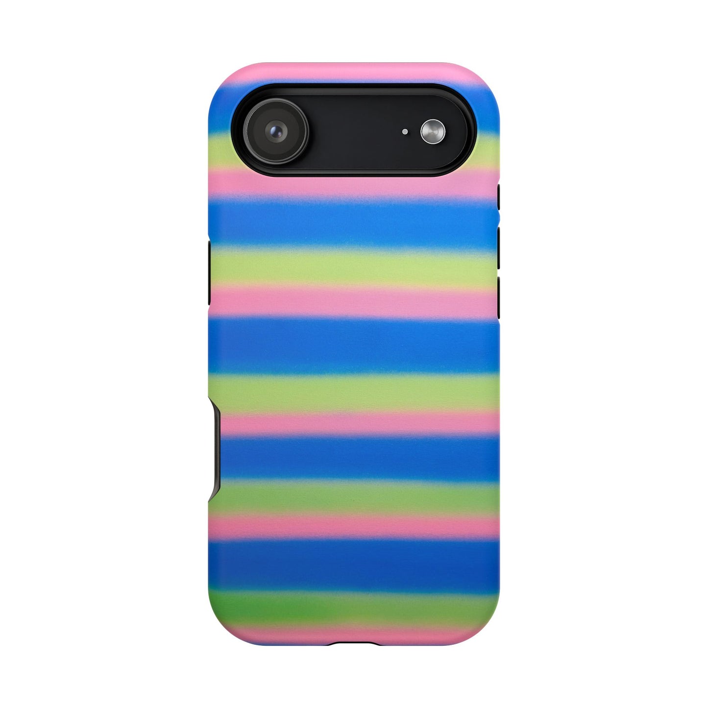 MagSafe "sherbet stripes" airbrush iPhone case