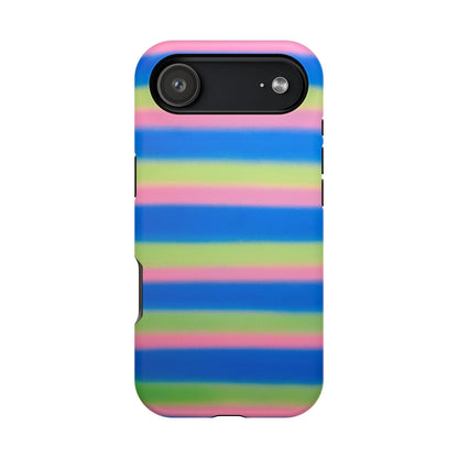 MagSafe "sherbet stripes" airbrush iPhone case