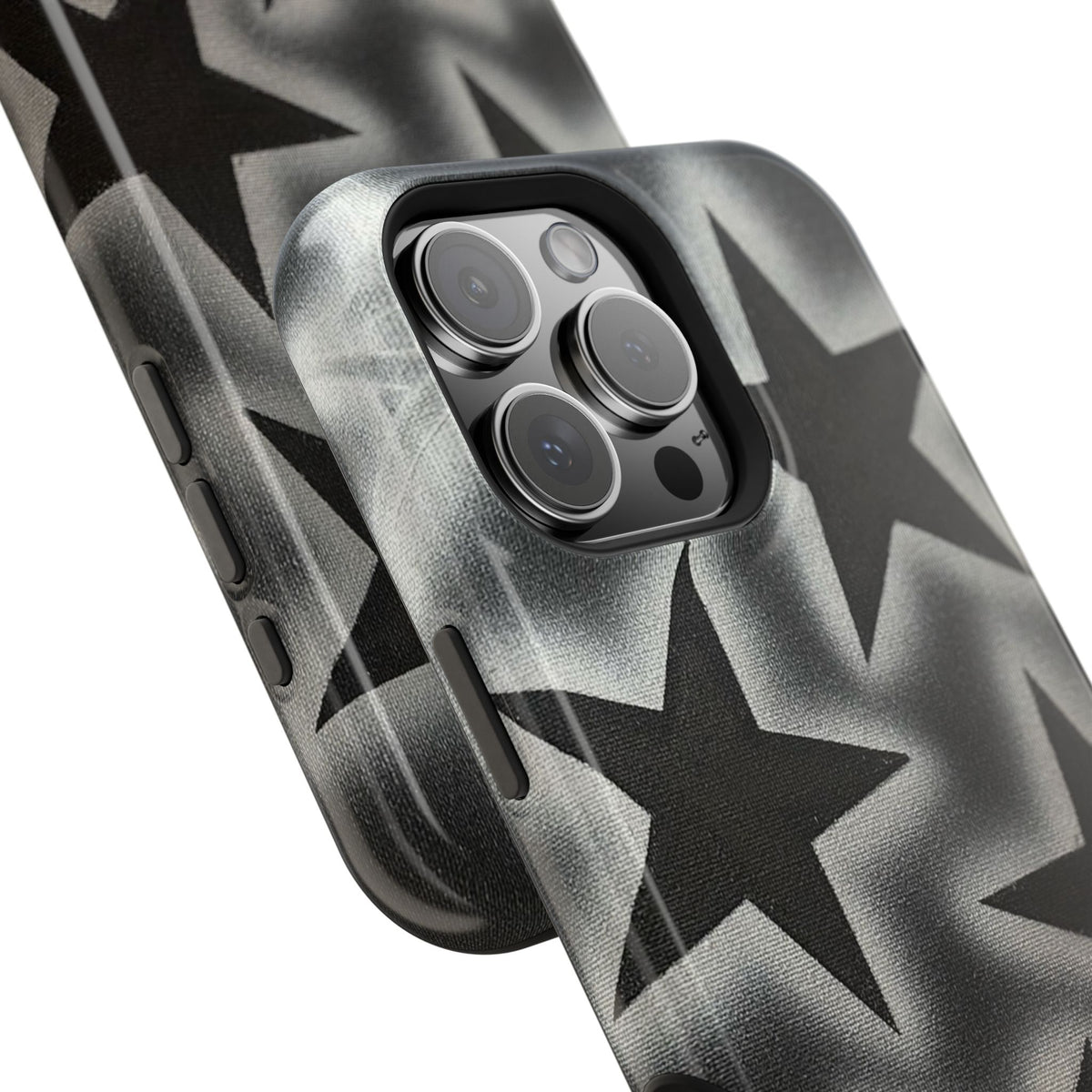 MagSafe "chrome stars" airbrush iPhone case