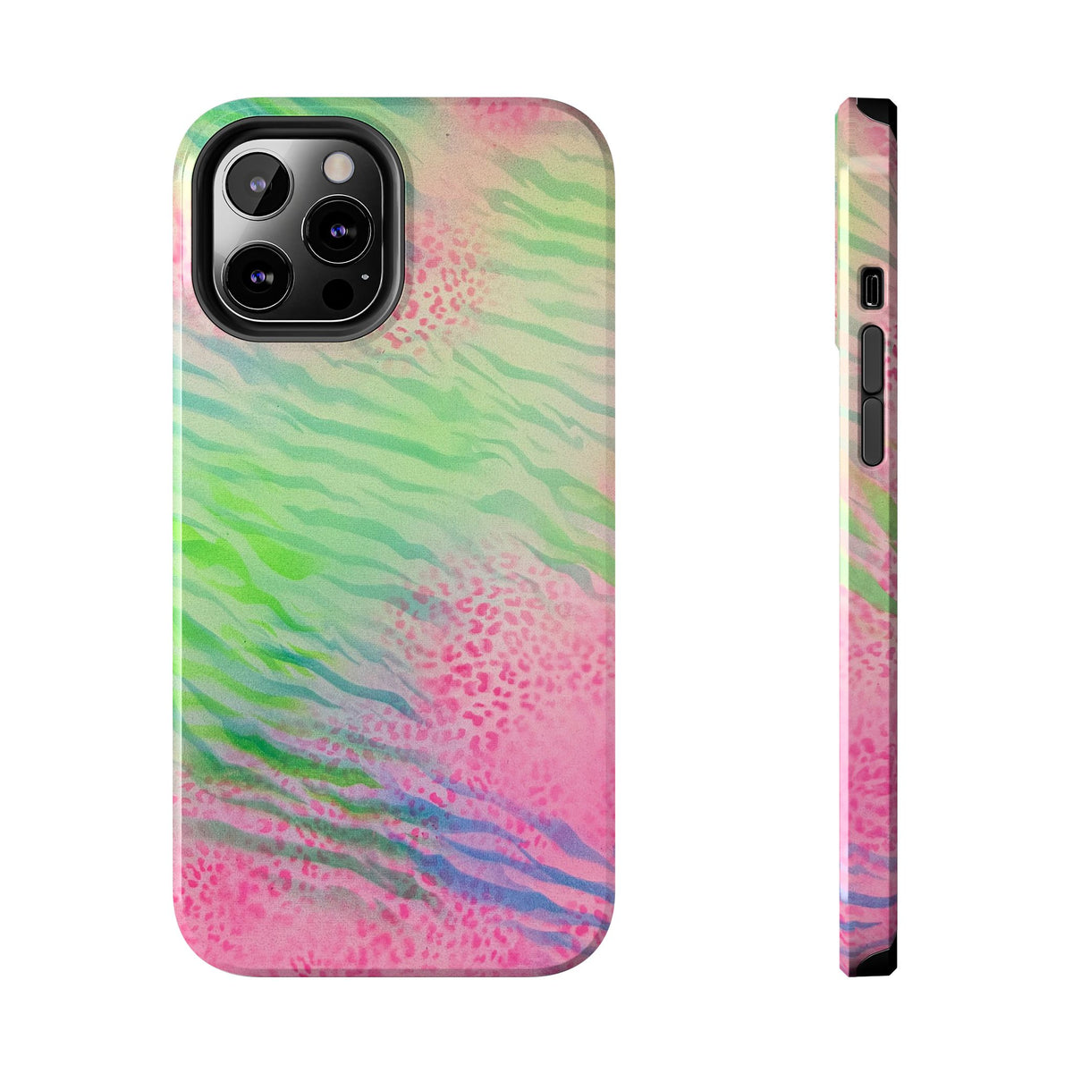 "teal cheetah" airbrush iPhone case
