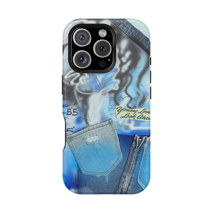 MagSafe "young lovers" airbrush iPhone case