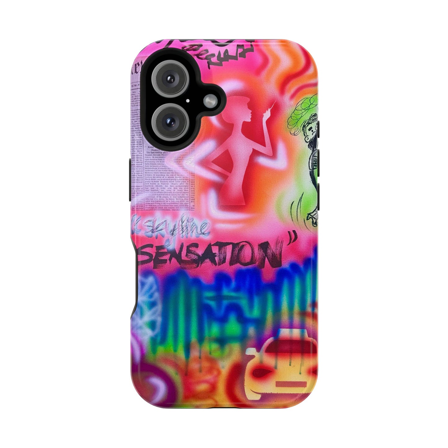 MagSafe "skyline sensation" airbrush iPhone case