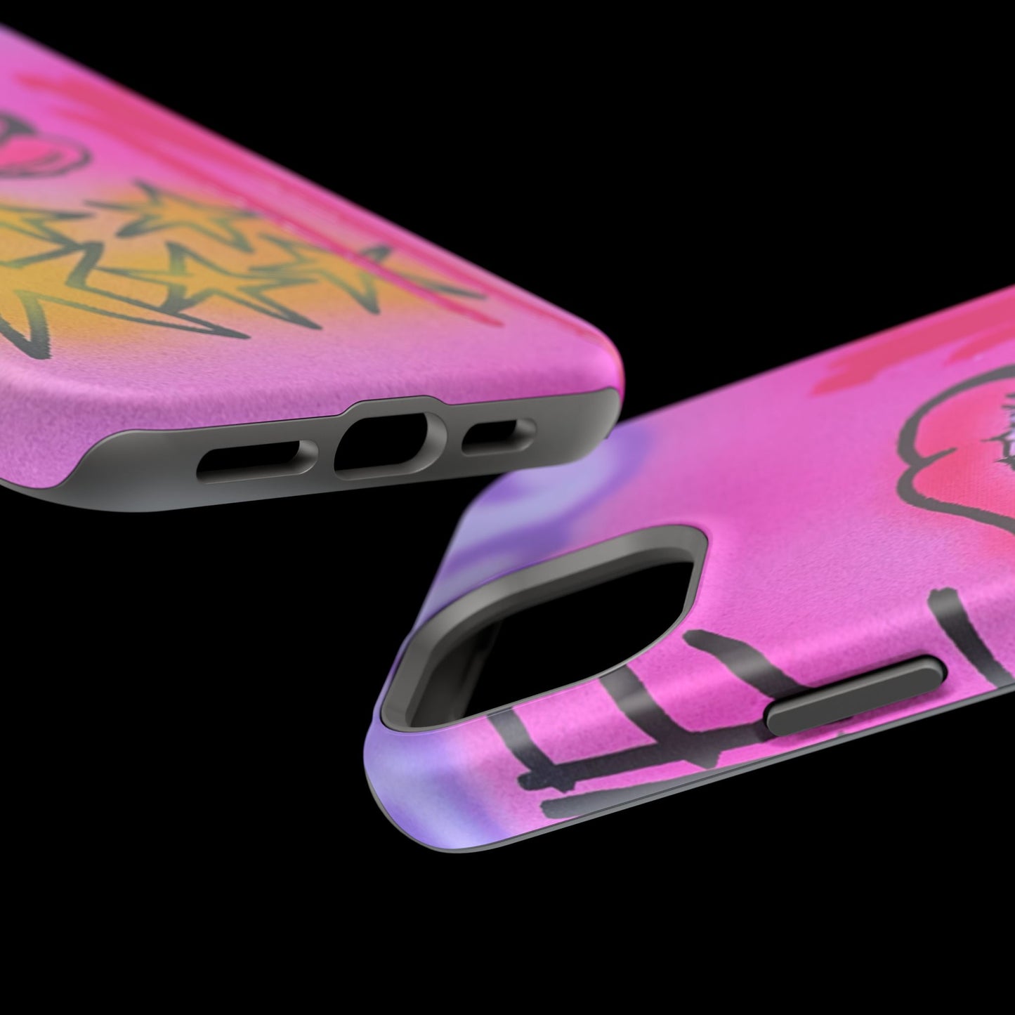 MagSafe "star drip" airbrush iPhone case
