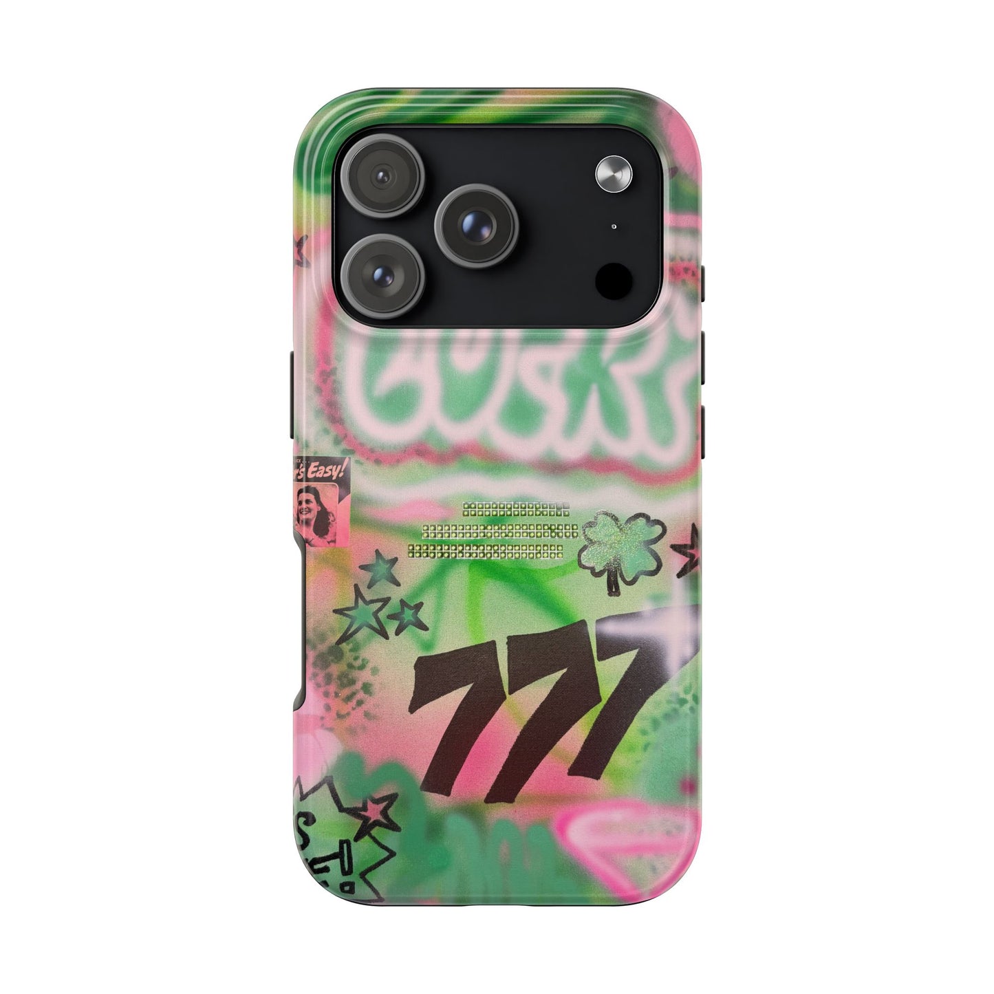 "so lucky" airbrush iPhone case
