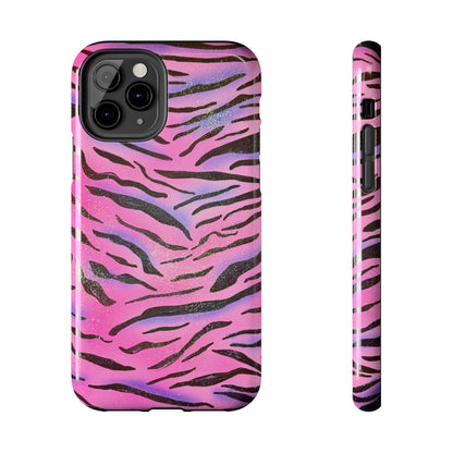 "glitter zebra" airbrush iPhone case