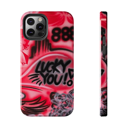 "LUCKY YOU! PT. 2" airbrush iPhone case