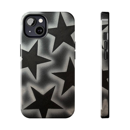 "chrome stars" airbrush iPhone case