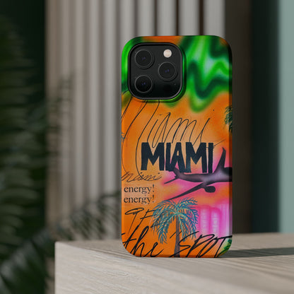 MagSafe "miami, fl" Airbrush iPhone Hülle