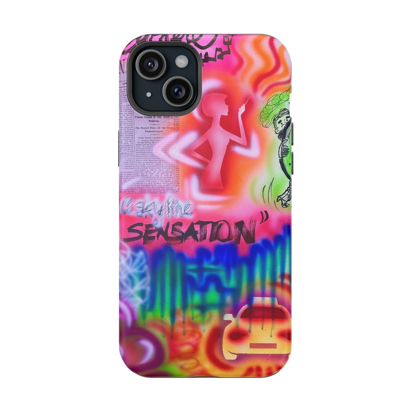 MagSafe "skyline sensation" airbrush iPhone case