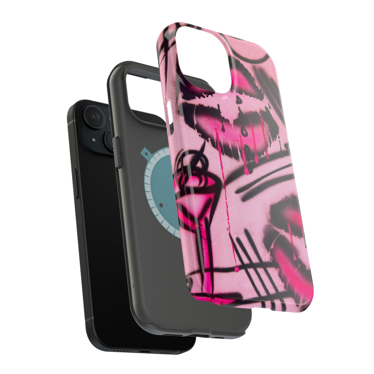 MagSafe "glossy pout" airbrush iPhone case