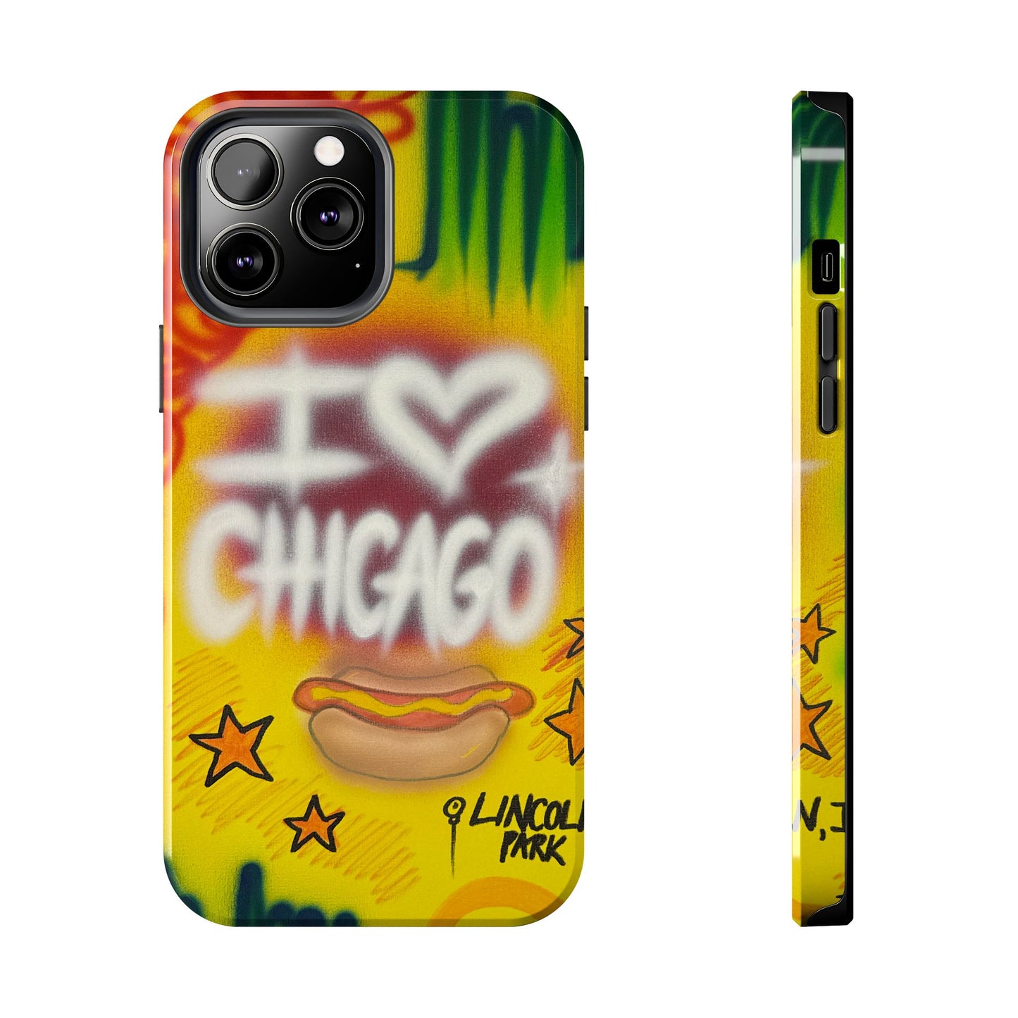 "chicago" airbrush iPhone case