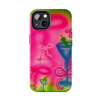 "bow martini" airbrush iPhone case