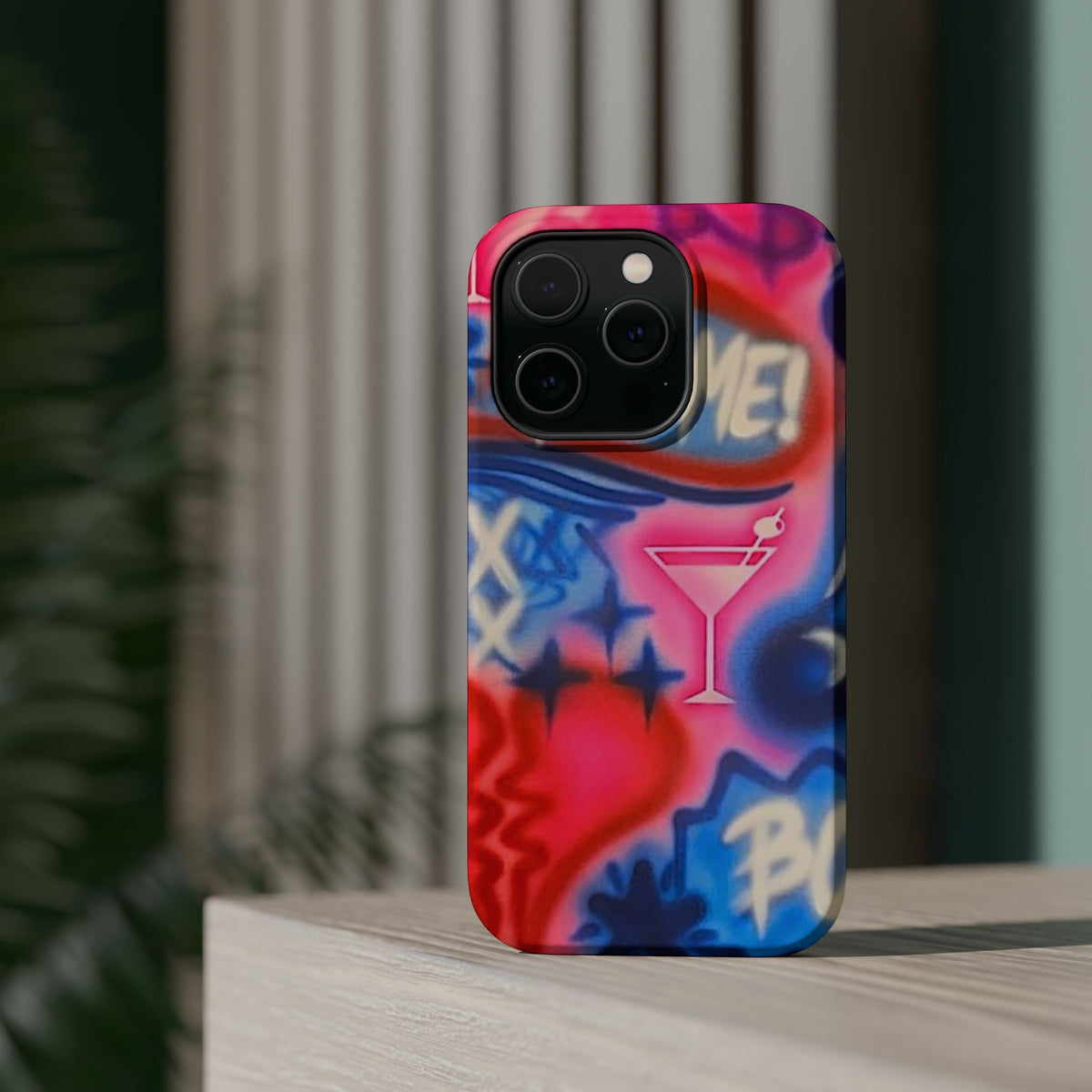 MagSafe "kiss me pt. 2" Airbrush iPhone Hülle