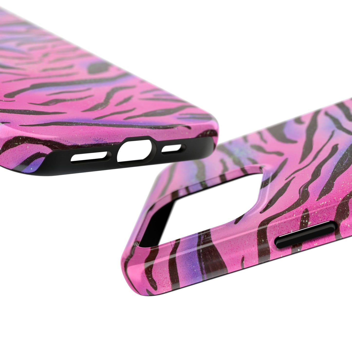 "glitter zebra" airbrush iPhone case