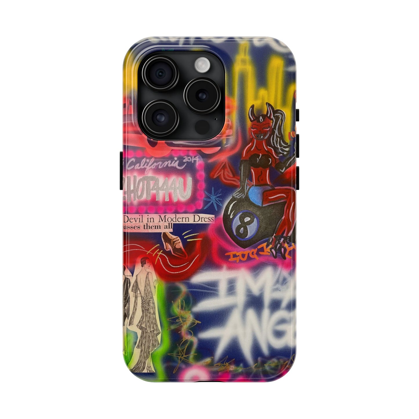 "im an angel" airbrush iPhone case