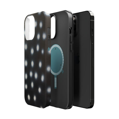 MagSafe "coconut noir polka dot" airbrush iPhone case
