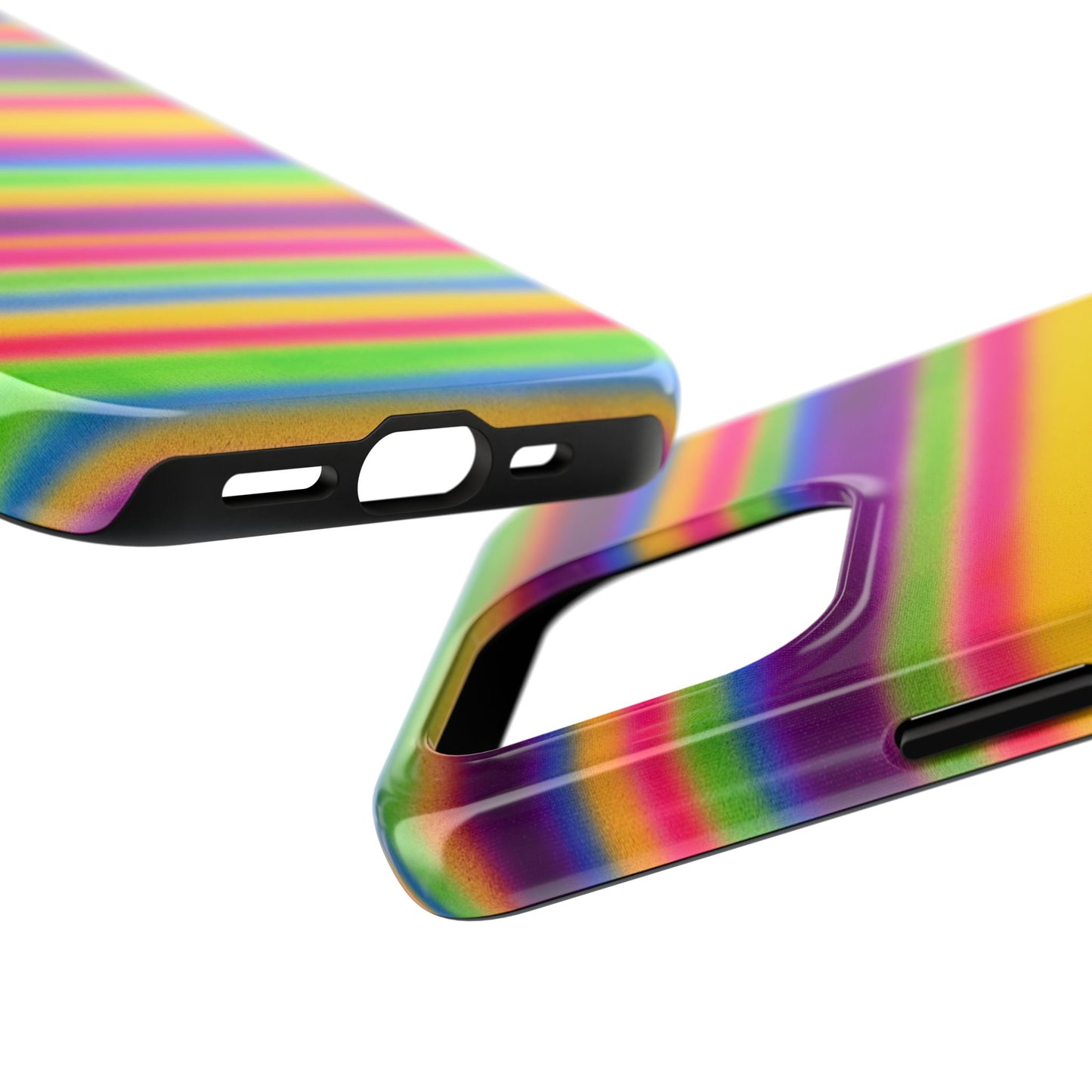 "colorful stripes" airbrush iPhone case