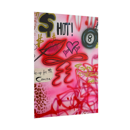 "IT girl" airbrush rolled print