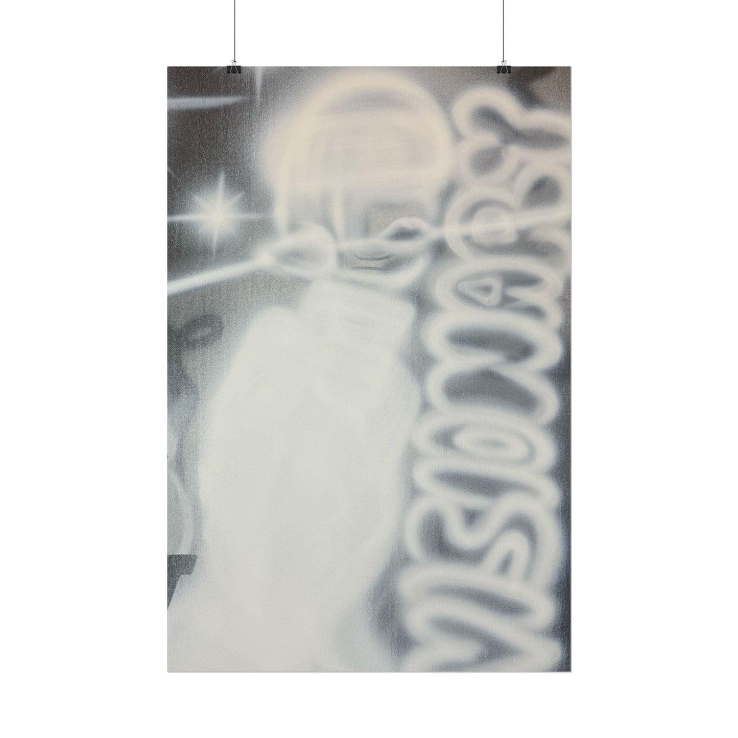 "visionary" airbrush rolled print
