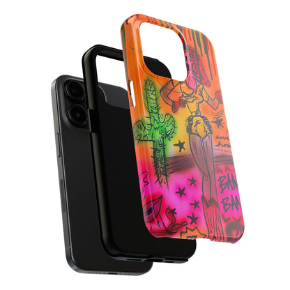 "wild, wild west" airbrush iPhone case