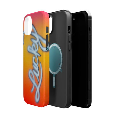 MagSafe "lucky" airbrush iPhone case