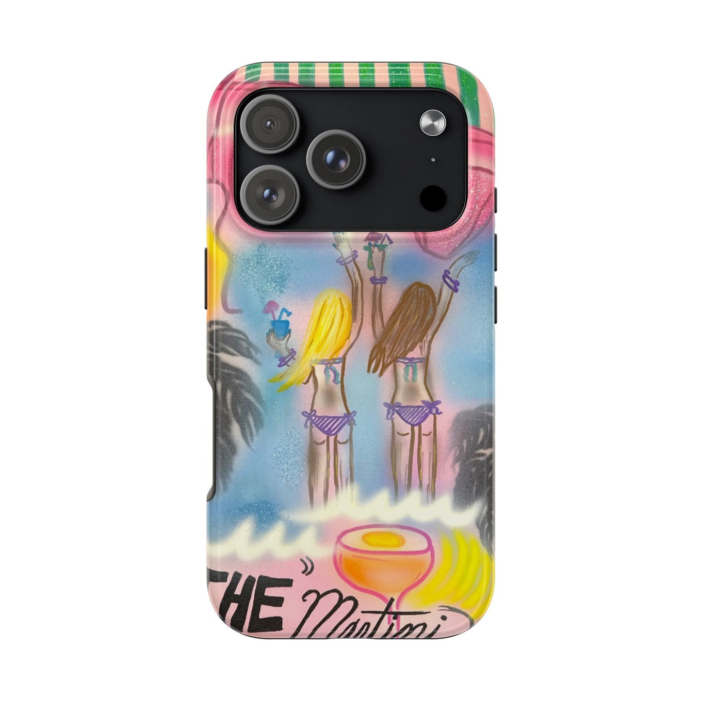 "kinis & tinis" airbrush iPhone case