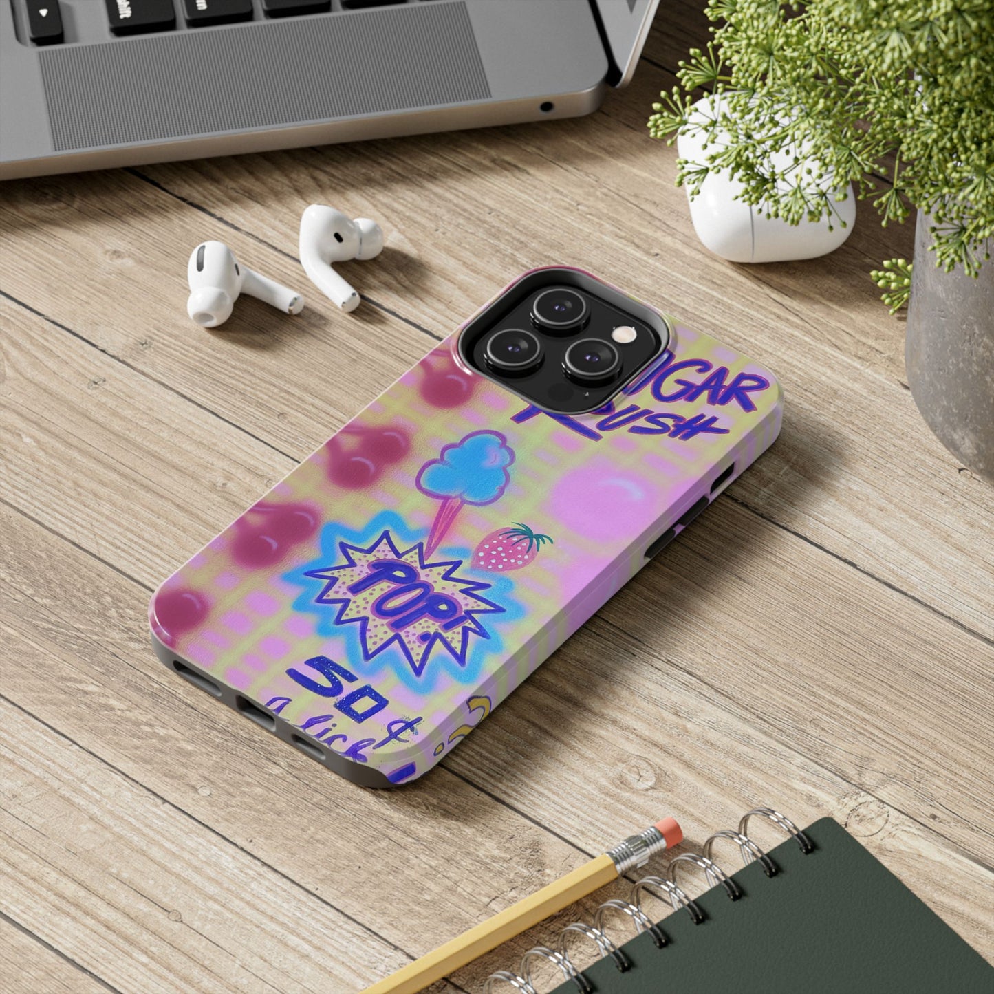 "sugar rush" airbrush iPhone case