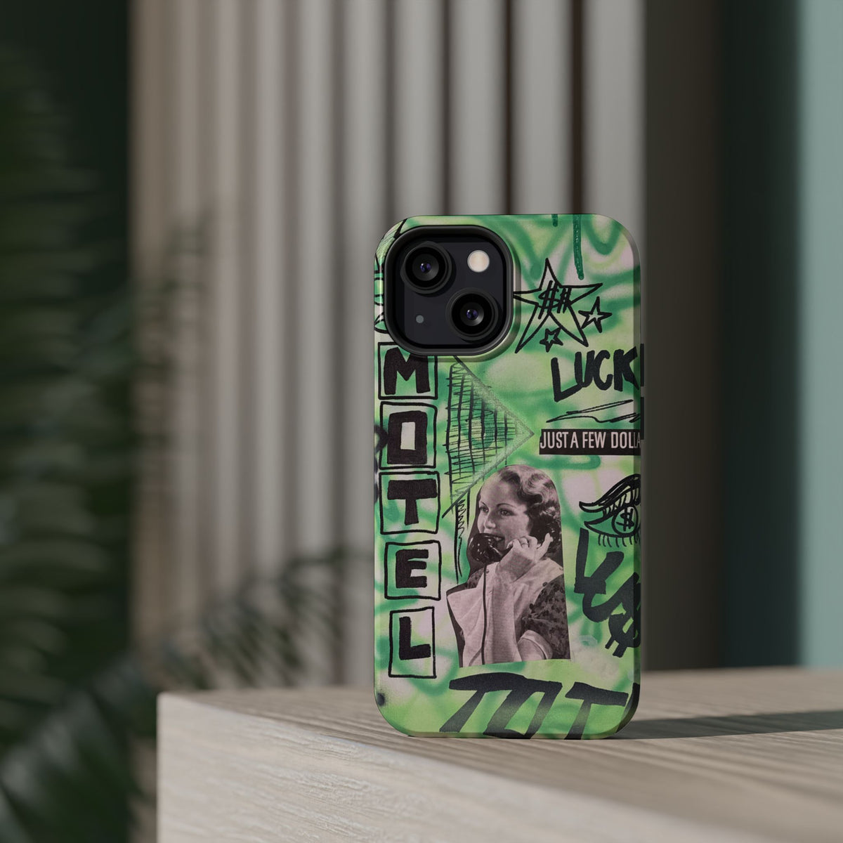 MagSafe "lust over luck" airbrush iPhone case