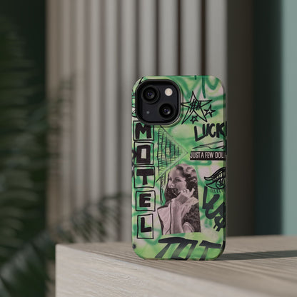 MagSafe "lust over luck" airbrush iPhone case
