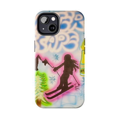 "winter escape" airbrush iPhone case