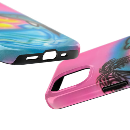 "dolphin love" airbrush iPhone case