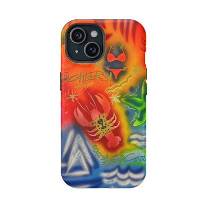 MagSafe "tipsy lobster" airbrush iPhone case