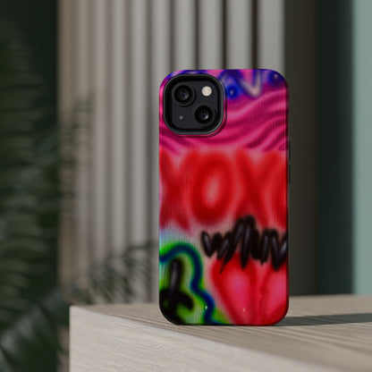 MagSafe Airbrush-iPhone-Hülle „with luv, xoxo“